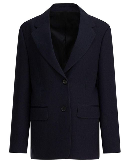 Prada Blue Single Breasted Blazer Jacket