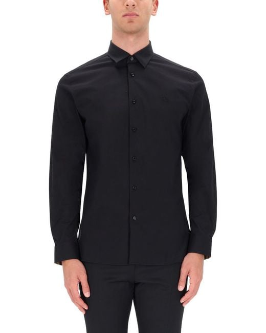 Burberry Black Cotton Shirt for men