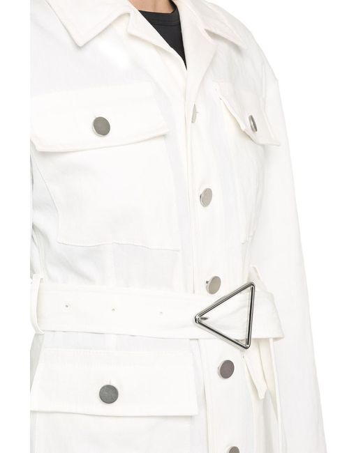 Bottega Veneta White Linen Jacket