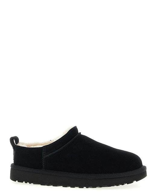 Ugg Black 'classic Micro' Ankle Boots