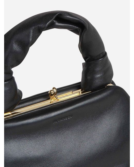 Jil Sander Black Leather Hand Bag