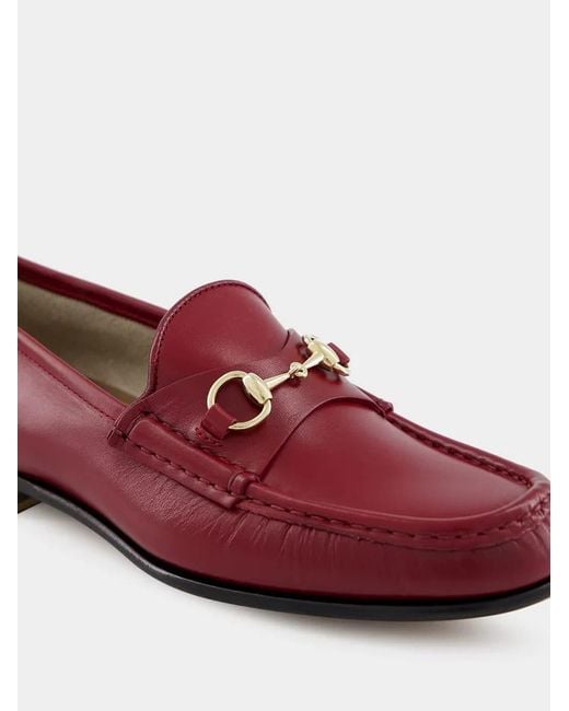 Gucci Red "Horsebit 1953" Loafers