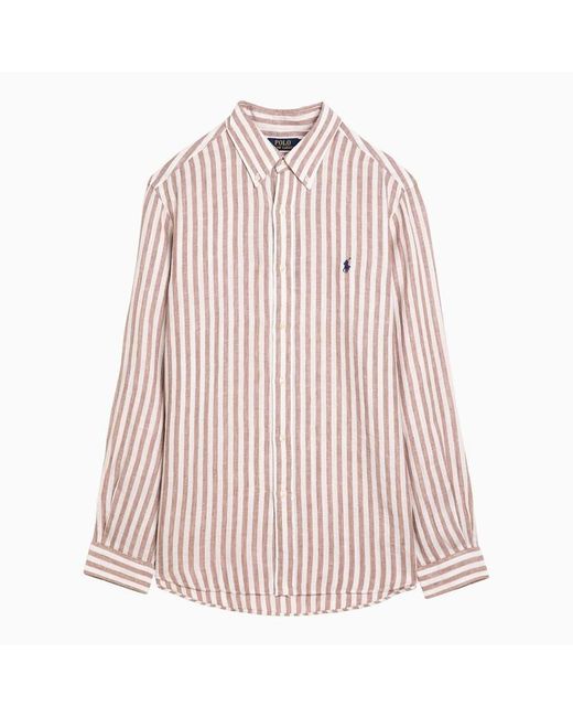 Polo Ralph Lauren Pink Custom-Fit Khaki/ Shirt for men