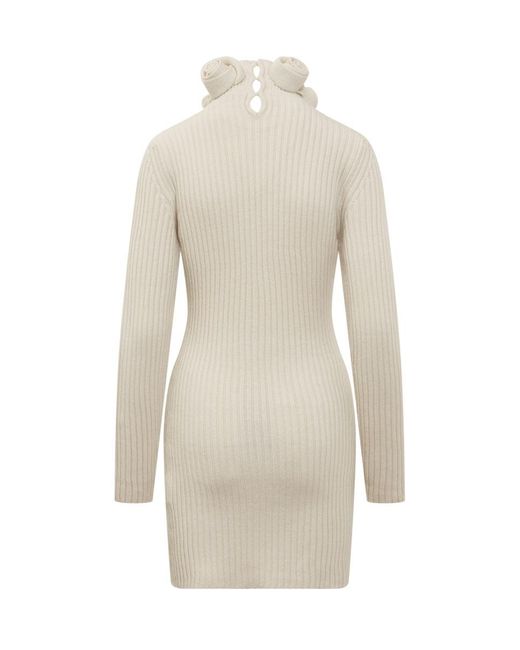 Blumarine White Knitted Dress