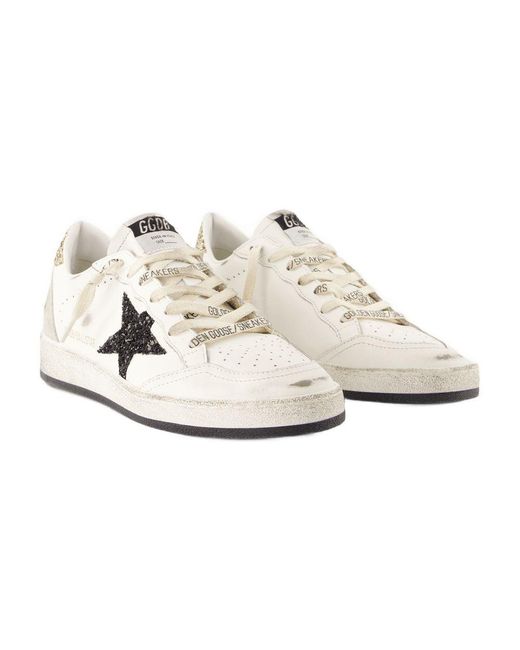 Golden Goose Deluxe Brand White Ballstar Sneakers
