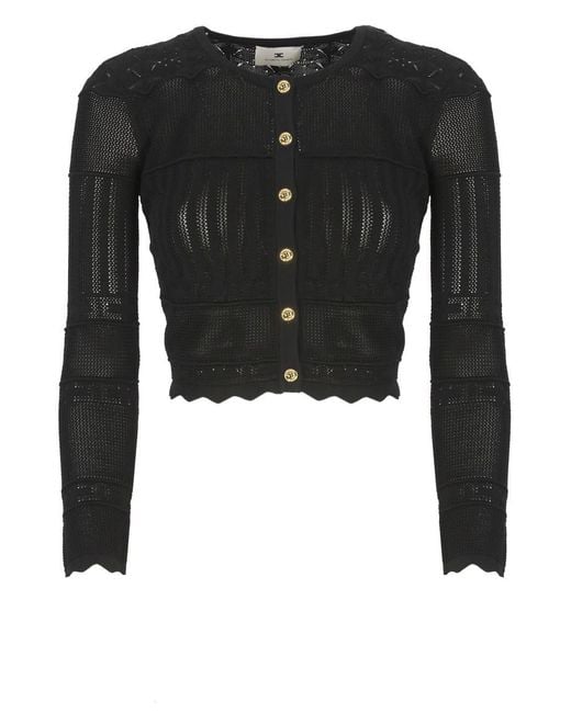 Elisabetta Franchi Black Viscose Sweater