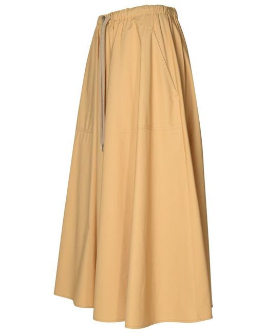 Moncler Natural Long Skirt