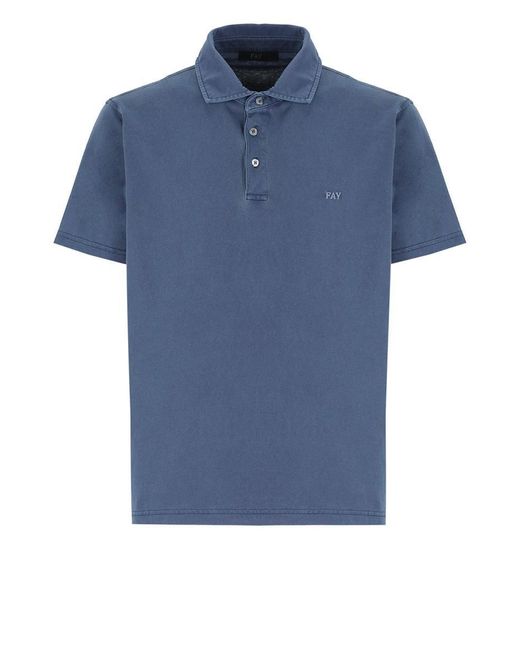 Fay T-shirts And Polos Blue for men