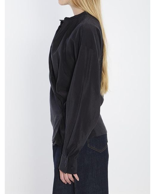 Lemaire Black Twisted Top