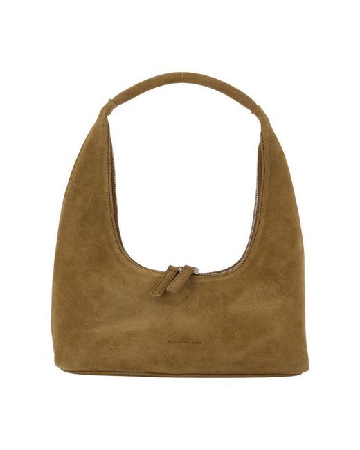 MARGE SHERWOOD Brown Hobo Shoulder Bag
