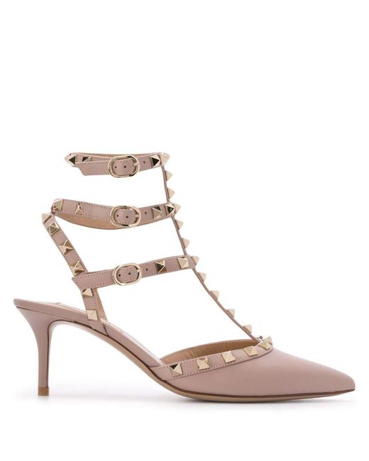 valentino garavani rockstud leather 100mm pump