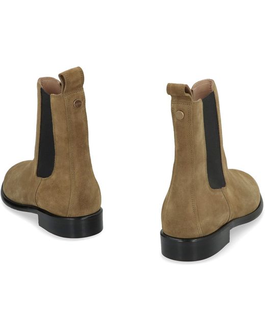 Isabel Marant Brown Galna Suede Chelsea Boots
