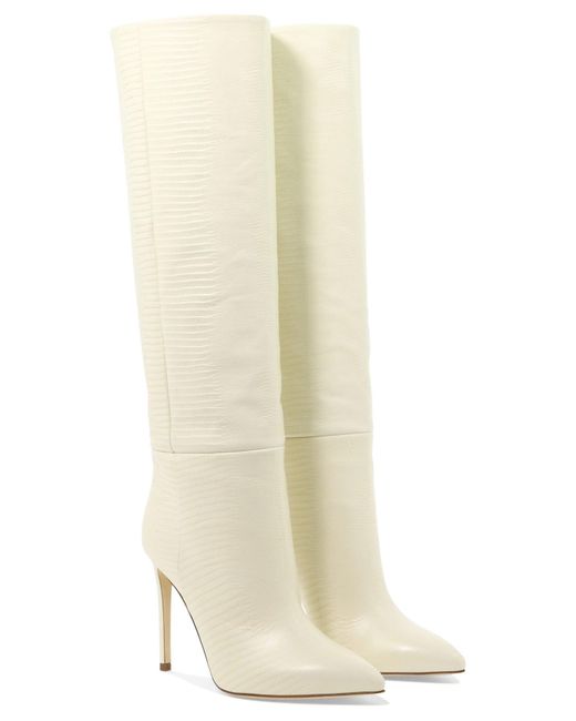 Paris Texas "lizard" Boots in White | Lyst