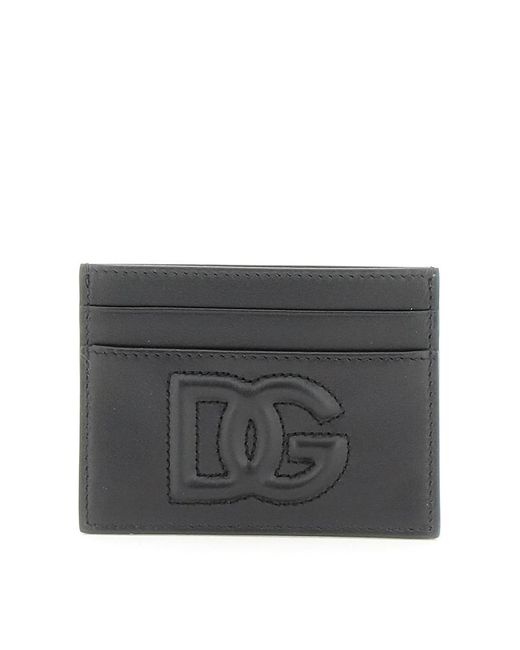 Dolce & Gabbana Gray Logoed Cardholder