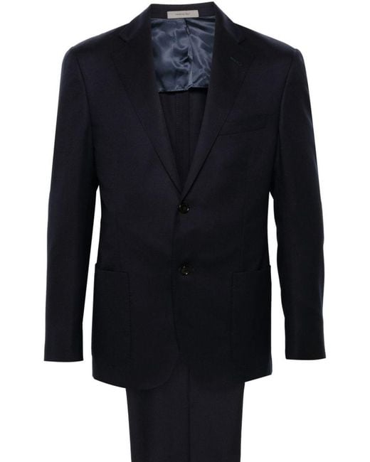 Corneliani Blue Virgin Wool Two-Piece Suit for men