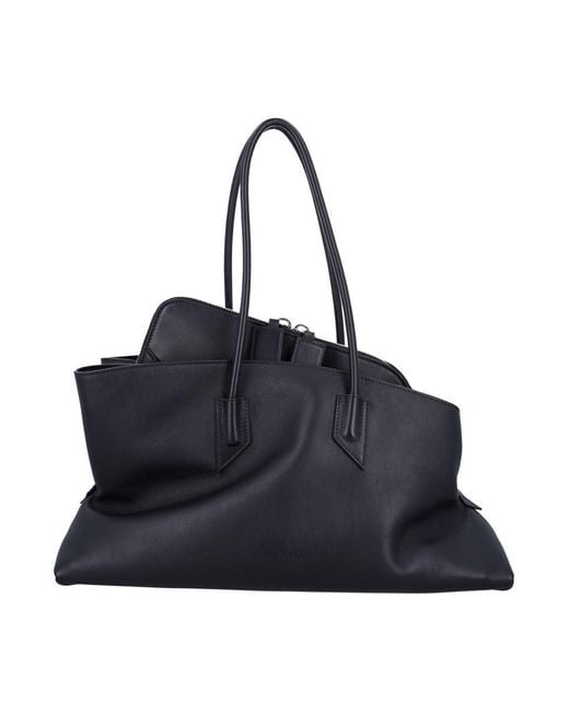 The Attico Blue La Passeggiata Medium Tote Bag
