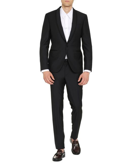 Canali Black Two-piece Wool Suit for men