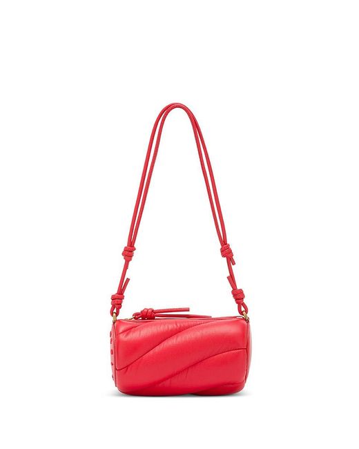 Fiorucci Red Mella Leather Shoulder Bag
