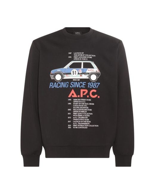 A.P.C. Gray Sweaters Black for men