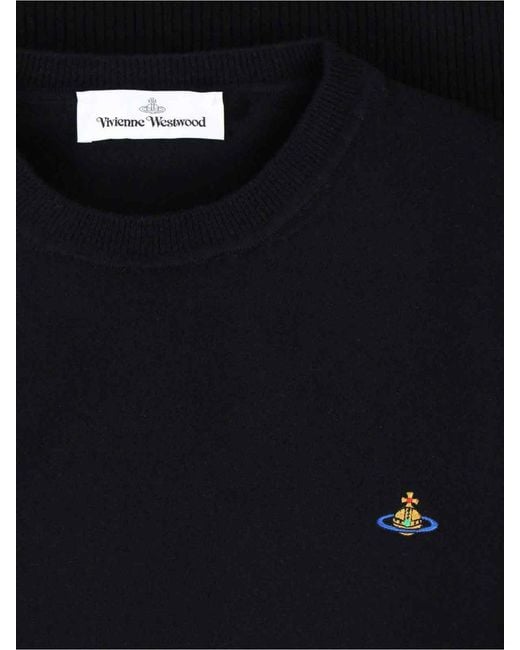 Vivienne Westwood Black Orb Sweater for men
