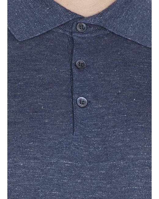 Brunello Cucinelli Blue T-Shirts And Polos for men