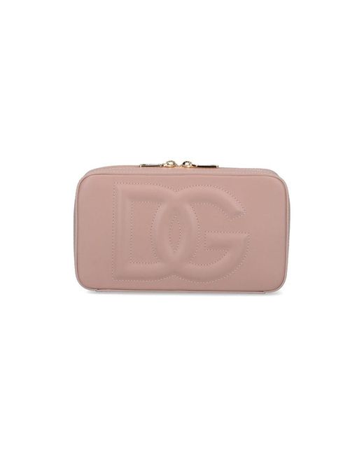 Dolce & Gabbana Pink Dg Logo Camera Bag