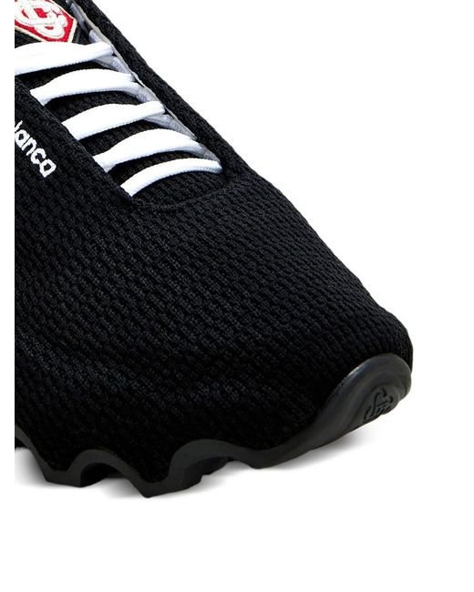Casablanca Black Sneakers Senza Lacci Con Logo for men