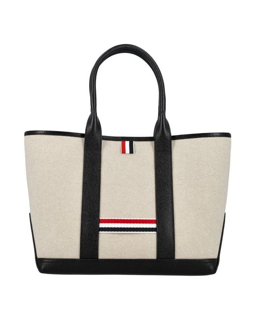 Thom Browne White Small Tool Tote for men