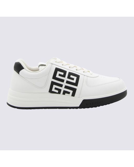 Givenchy White And Black Leather Sneakers for men