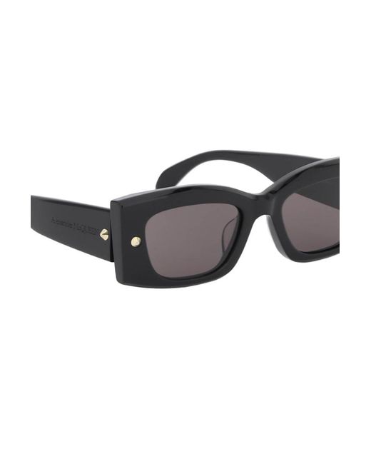 Alexander McQueen Black Spike Studs Sunglasses