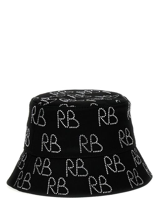 Ruslan Baginskiy Black Sequin Logo Bucket Hat