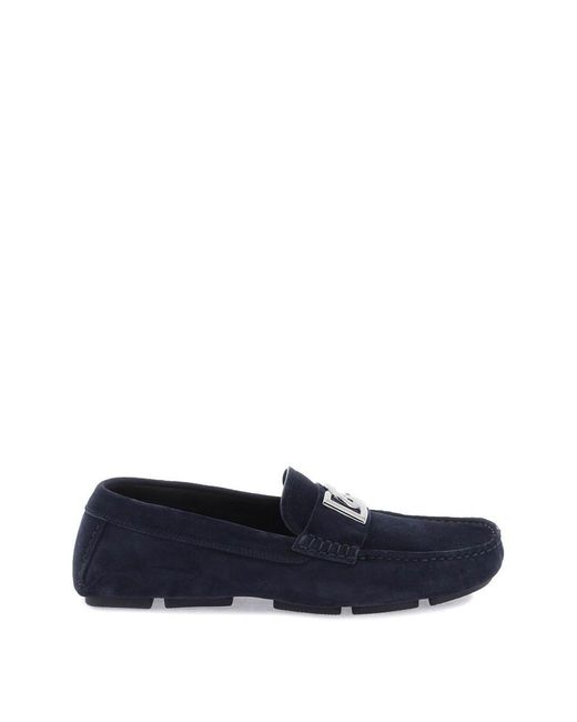 Dolce & Gabbana Blue Suede Drivers for men