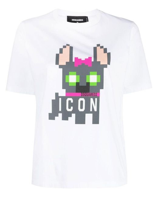 DSquared² White Icon Hilde T-shirt