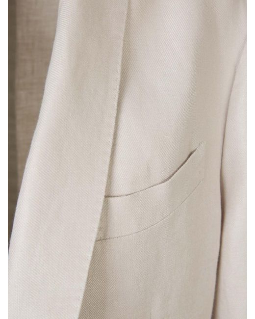 Boglioli Natural Plain Linen Suit for men