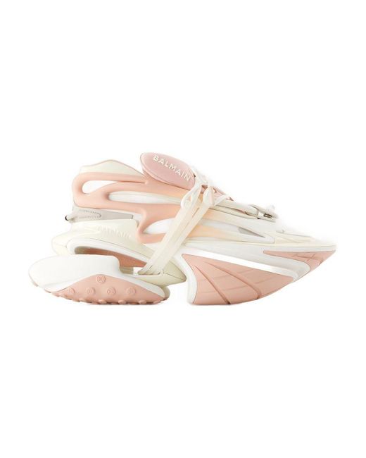 Balmain Pink Unicorn Low Sneakers