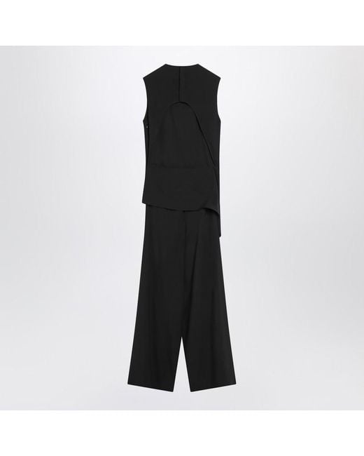 Alaïa Black Full Jumpsuit With A Belt