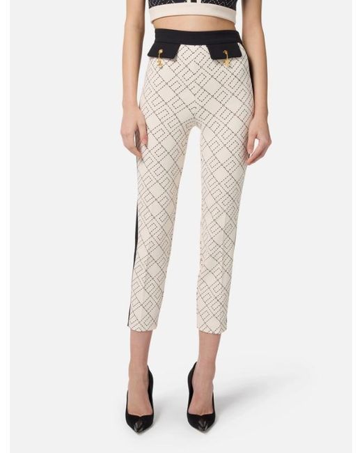 Elisabetta Franchi White Trousers