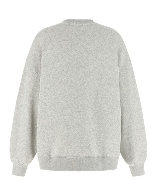 ROTATE BIRGER CHRISTENSEN Gray 'Heavy Sweat' Sweatshirt