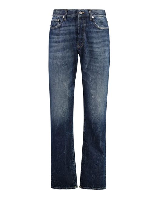 Department 5 Blue Bowl 5-pocket Straight-leg Jeans for men