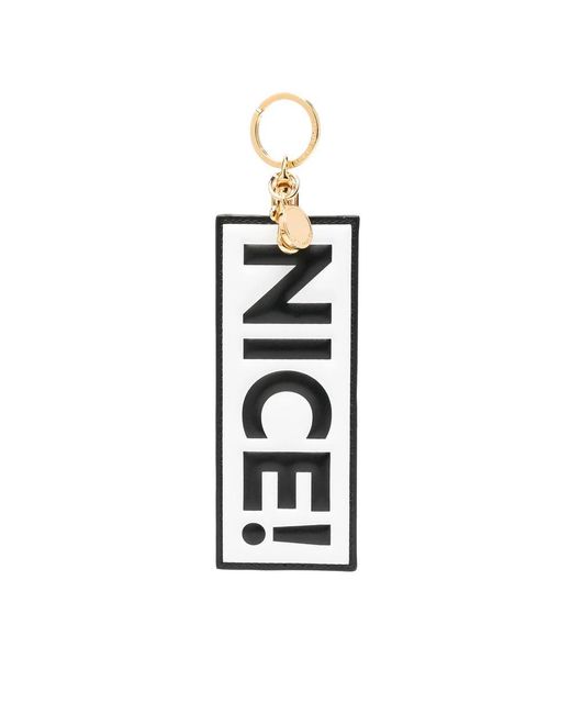 Moschino Black Keyrings