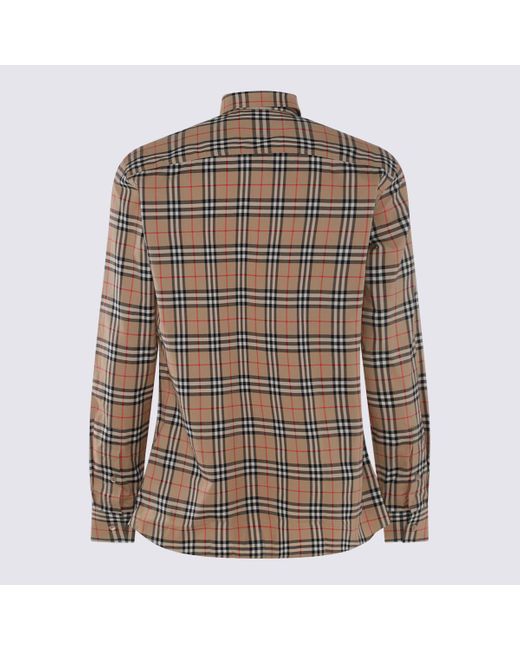 Burberry Brown Archive Cotton Shirt for men