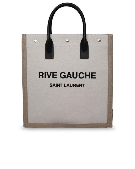 Saint Laurent Rive Gauche Tote in Gray for Men