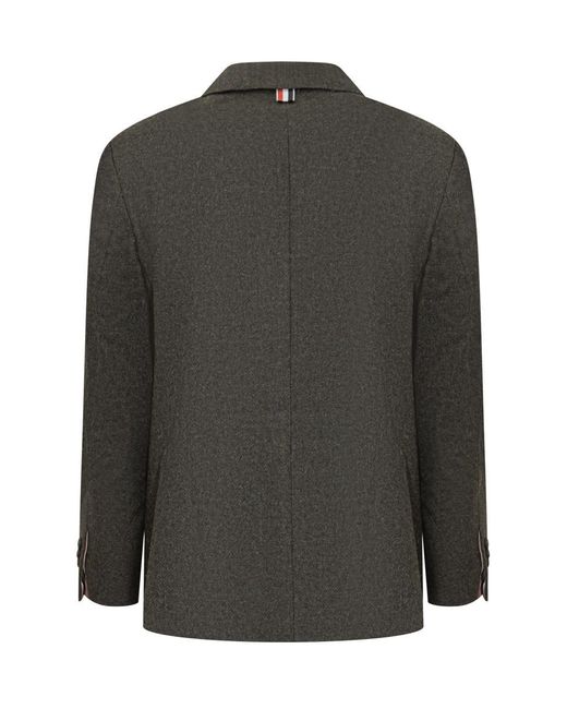 Thom Browne Black Single-Breasted Jacket for men
