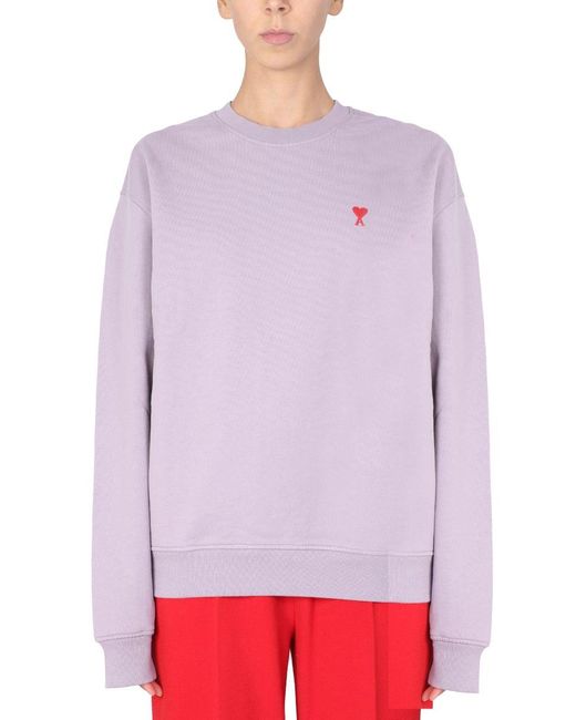ami purple sweatshirt