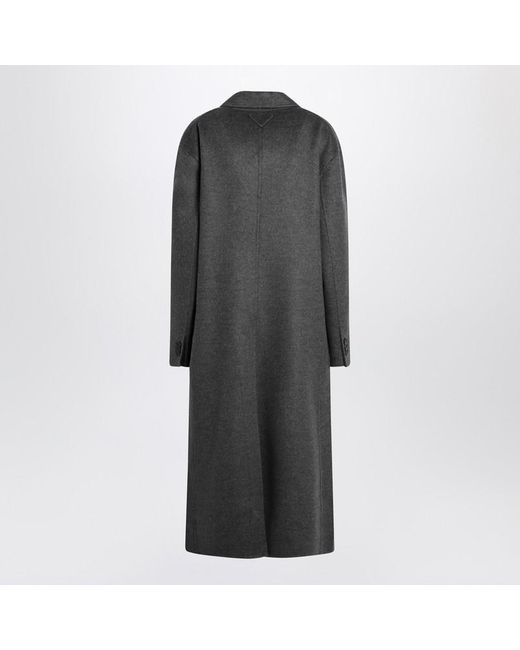 Prada Black Double-Breasted And Coat