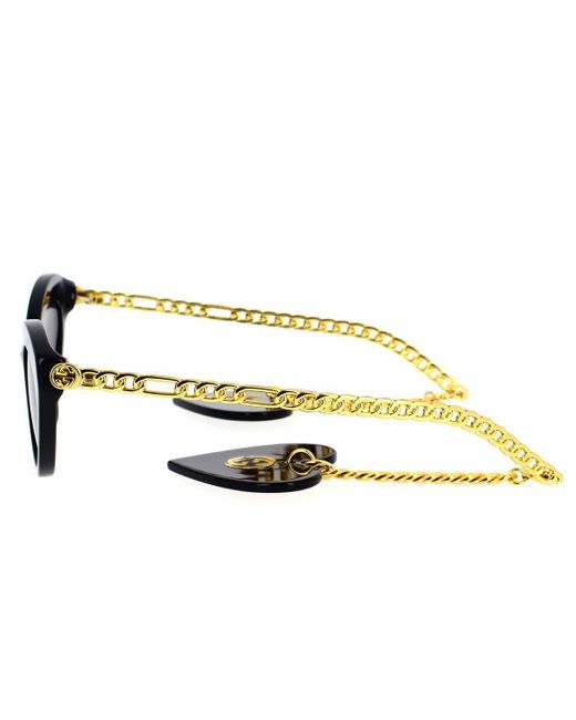 Gucci Black GG0978S Metal And Acetate Cat-eye Sunglasses