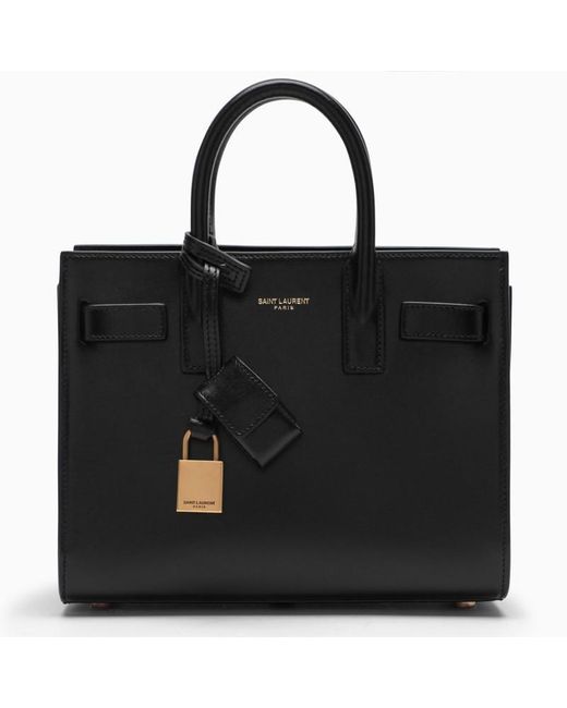 Saint Laurent Black Nano Sac De Jour Bag