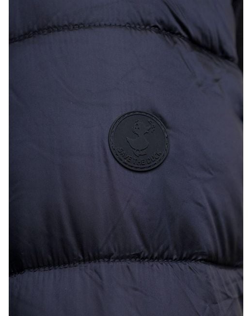 Save The Duck Blue Lysa Long Puffer