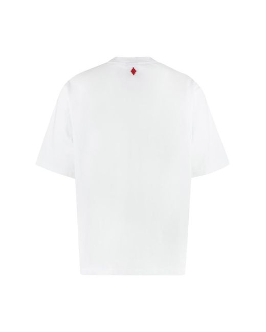 Marcelo Burlon White County Of Milan Cotton Crew-neck T-shirt for men