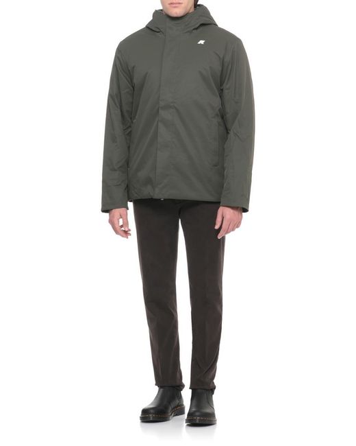 K-Way Green Coats for men
